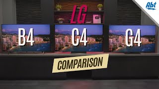 2024 LG OLED Comparison B4 vs C4 vs G4 [upl. by Leese]