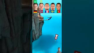 Ronaldo VS Ter Stegen VS Haaland VS Rabiot VS Zlatan Diving Challenge 🌊 [upl. by Wesle]