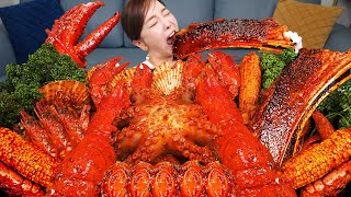 랍스터 🦞 미국식 해물찜 직접 만든 씨푸드보일 우대갈비 먹방 레시피 Lobster amp Octopus Seafood Boil Recipe Mukbang ASMR Ssoyoung [upl. by Forrest]