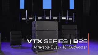 JBL VTX B28 Arrayable Dual 18” Subwoofer [upl. by Dyane]