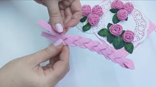 DIY 🌹 Розы из фоамирана за 2 минуты 🌹 Rose in 2 minutes [upl. by Ewell]