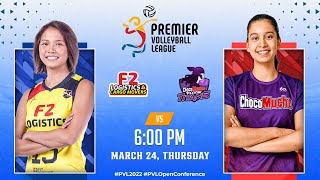 F2 LOGISTICS vs CHOCO MUCHO  Full Match  Preliminaries  2022 PVL Open Conference [upl. by Eisler]