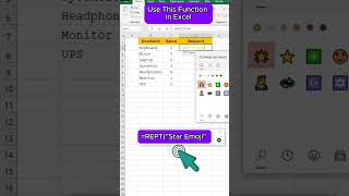 Excel Tip Repeat Text with the REPT Function excel youtubeshorts shorts viralshort [upl. by Agrippina434]