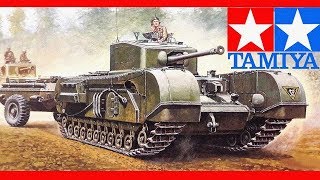 NEW TAMIYA British Tank Churchill MkVIII Crocodile video preview [upl. by Tterb]