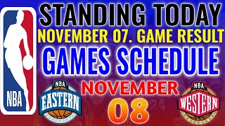 NBA STANDINGS TODAY as of November 7 2024  GAME RESULTS  NBA SCHEDULE November 8 2024 [upl. by Shelby]