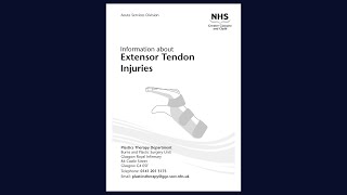 Extensor Tendon Injuries [upl. by Hedley]