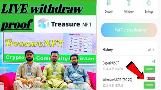 Treasure NFT Best online Earning App  Without Team kamayo hazaro dollar Treasure NFT latest update [upl. by Odraboel]