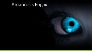 Amaurosis Fugax sudden lose of vision [upl. by Odelinda]