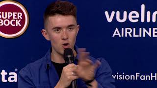 Ryan O’Shaughnessy  Irlanda  Meet amp Greet  Eurovisão 2018 [upl. by Ayanahs]