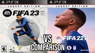 FIFA 23 Vs FIFA 22 PS3 [upl. by Nawuj801]