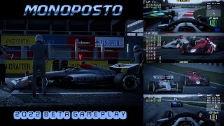 Monoposto 2022 BETA GAMEPLAY HAMILTON LAST TO  CHALLENGE [upl. by Oiramaj]