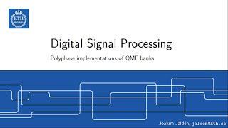 Polyphase QMF [upl. by Ollehcram]