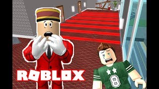 الهروب من الفندق و المدير المجنون فى لعبة roblox [upl. by Enneira]