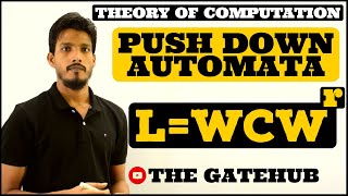 Pushdown Automata PDA for WCWr  Odd Palindrome  Theory of Computation  Automata Theory [upl. by Severen]