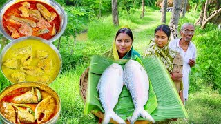 ইলিশের মরশুমে সেরা তিনটি ইলিশ মাছের রেসিপি বেগুন ইলিশসরষে ইলিশইলিশ মাছ ভাপা  hilsha fish recipe [upl. by Attayek]