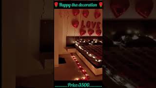 LOVE NIGHT DECORATION 💓 HAPPY THE DECORATION love decoration balloon happy [upl. by Zat]