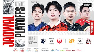 🔴 LIVE  MPL ID S14  Playoffs Hari 2  Bahasa Indonesia [upl. by Shih]