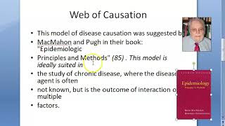 PSM 039 Web Of Causation MacMahon Pugh Epidemiologic Principles and Methods book [upl. by Hada]