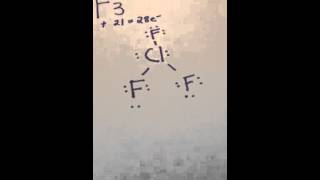 Lewis Structure 1  ClF3 Chlorine Trifluoride [upl. by Obediah]