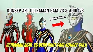 GAIA V3 amp AGUL V3  TIBA TIBA ADA VERSION BARU   Bahas Konsep Art Ultraman Gaia V3 amp Agul V3 [upl. by Leinahtan]