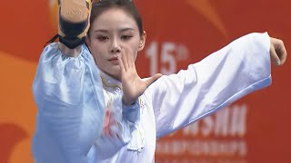 2019 Bi Ying Liang CHN  Taiji  1st  15th WWC  Shanghai Wushu Worlds [upl. by Binni812]