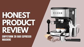 Empstorm Espresso Machine  Honest Product Review [upl. by Jehovah]