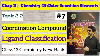 Ligand Classifications  Chap 2 Chemistry Of Outer Transition elements  Class 12 Chemistry Sindh [upl. by Aldas679]