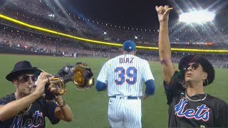 See Edwin Diaz take the mound for the Mets to the live sounds of Timmy Trumpet at Citi Field  SNY [upl. by Oinegue]