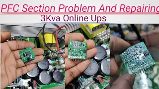 PFC Section Problem And Repairing  3kva Online Ups jitendraElectronicss [upl. by Gradeigh866]