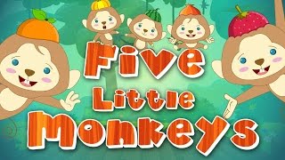 Five Little Monkeys  Nursery Rhymes And kids Songs [upl. by Chuu]