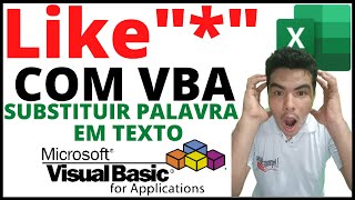 Macro Localiza e Substituir texto em Linhas com VBA Função Replace Como substituir palavras no VBA [upl. by Sivle644]