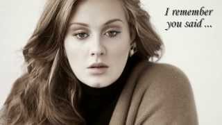 Adele  Someone like you  with lyrics  avec paroles  com letra  con testo  full song  HD HQ [upl. by Huntington]