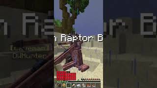 How to Defeat Minecraft Raptor Boss on DinoWorld SMP Using Ballista dinoworld minecraft dinosaur [upl. by Esirehs]