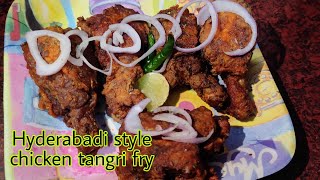 Hyderabadi style chicken tangri fryshorts non veg starters recipeeasy recipe [upl. by Rosenstein]