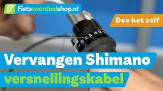 Shimano Nexus versnellingskabel vervangen doe je zo  Fietsvoordeelshopnl Doe Het Zelf [upl. by Shuma]