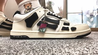 Amiri Low Top Sneaker Black White HD On Feet [upl. by Aillimat614]