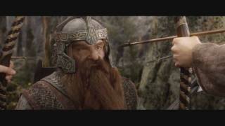 Gimli funny moments  The Lord of the Rings The Fellowship of the Ring Theatrical edition [upl. by Aiekan484]