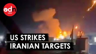 US Launches Strikes Against Iranian Targets in Iraq and Syria [upl. by Orlov]