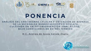 Análisis del crecimiento celular y obtención de biomasa de la microalga Nannochloropsis oculata [upl. by Tedra920]