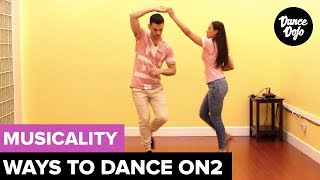 Salsa Musicality Ways to Dance Salsa On2 Social Dance [upl. by Gracie]