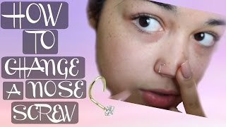 How To Change A Nose Screw Tutorial [upl. by Anires]