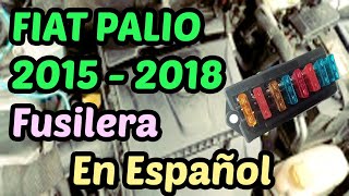 DIAGRAMA de FUSIBLES Fiat Palio 2015  2018  En Español [upl. by Arod462]