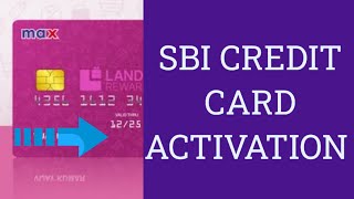 How to activate SBI CREDIT CARD  IN Tamil  SBI CREDIT CARD PIN GENERATE [upl. by Eselahc562]