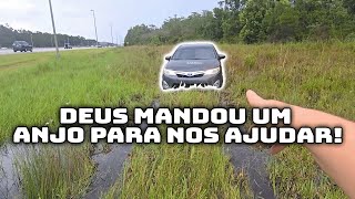 SOFREMOS UM ACIDENTE DE CARRO PERDEMOS O CONTROLE DO E FOMOS PARAR DENTRO DO PÂNTANO DEUS NOS LIVROU [upl. by Ellennad]