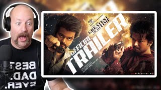 The GOAT Trailer REACTION Thalapathy Vijay  Venkat Prabhu  Yuvan Shankar Raja [upl. by Aytac]