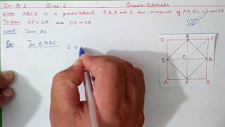 Chapter8 Ex82 Q6 Quadrilaterals  Ncert Maths Class 9  Cbse [upl. by Akinwahs]