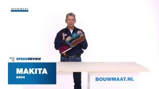 Makita 9404 bandschuurmachine Speedreview [upl. by Offen]