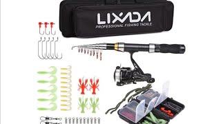 Telescopic Fishing Rod and Reel Combo Full Kit  UNBOXING  LIXADA [upl. by Sheilah168]