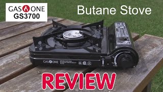 GasOne GS3700 Butane Stove Review [upl. by Initirb]