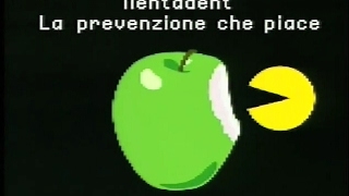 Mentadent White Action  PacMan  Pubblicità Italiana 2001 [upl. by Rolyks270]